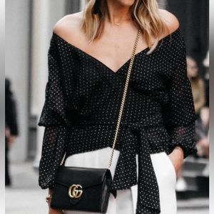 Club Monaco wrap blouse